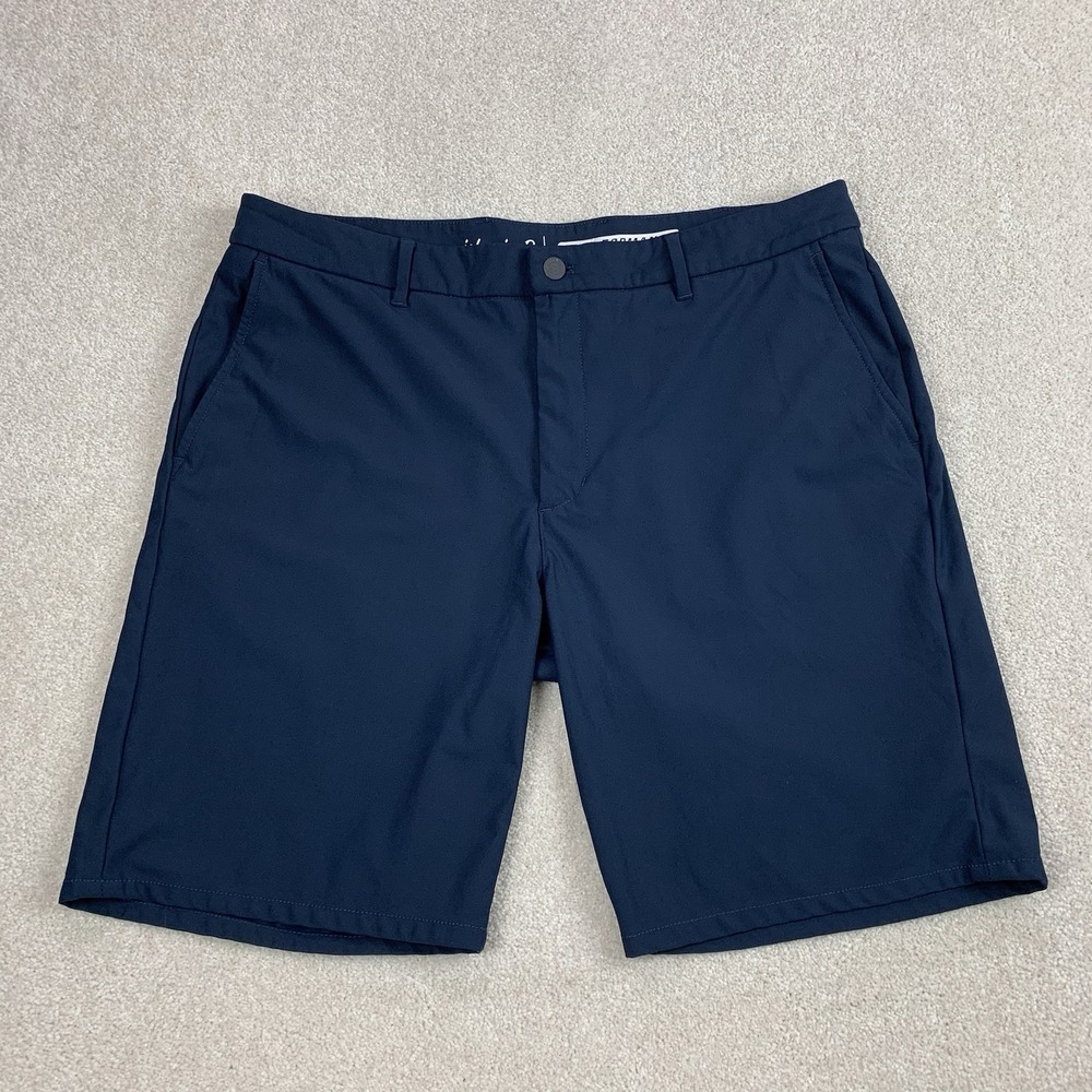 Johnnie-O Prep-Formance Shorts Mens 36 Navy Blue Golf Performance Activewear